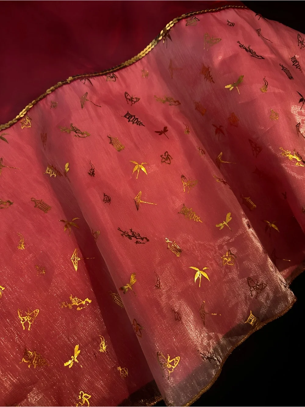 Disney Mulan Pink Red Purple Princess Costume Dress - Picture 2 of 6
